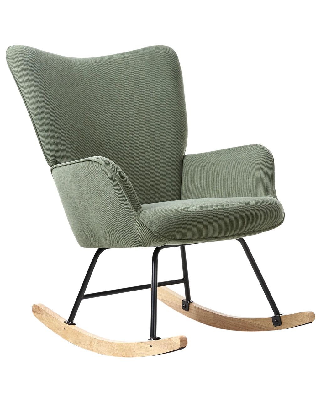 Rocking Chair ARSET Corduroy Dark Green