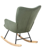 Rocking Chair ARSET Corduroy Dark Green