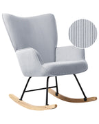 Rocking Chair ARSET Corduroy Light Blue