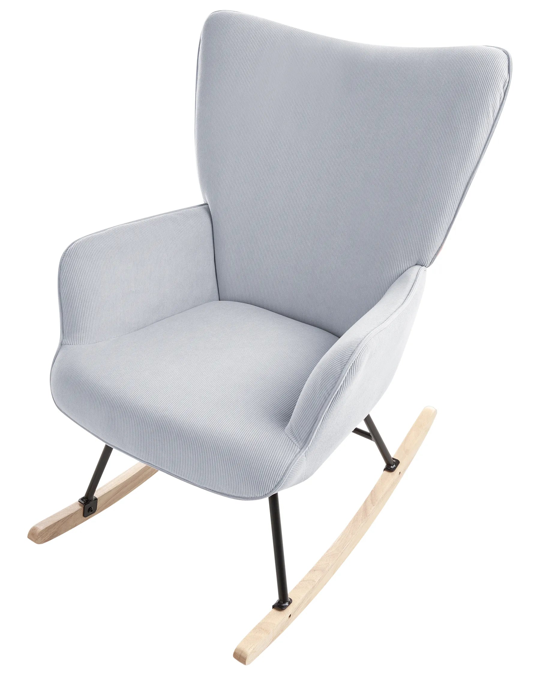 Rocking Chair ARSET Corduroy Light Blue