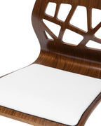 Set of 2 Bar Chairs PETERSBURG Faux Leather Swivel White/ Silver