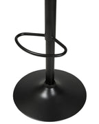 Set of 2 Bar Chairs ROTTERDAM II Faux Leather Swivel Black