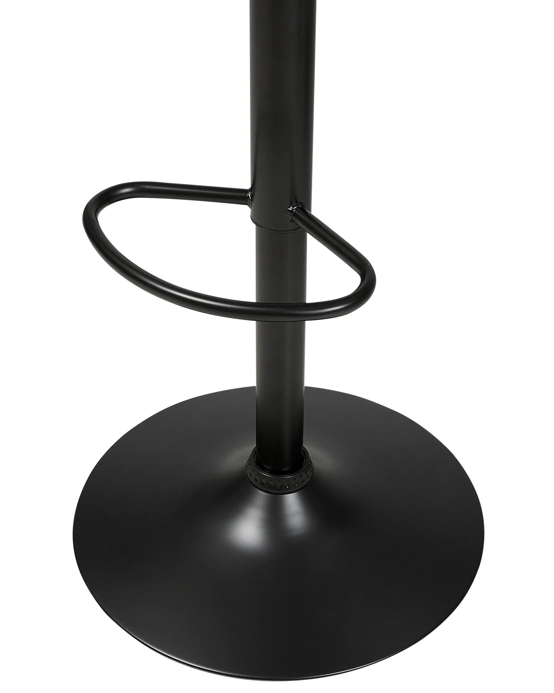 Set of 2 Bar Chairs ROTTERDAM II Faux Leather Swivel Black