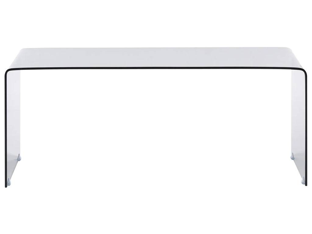 Coffee Table KENDALL Tempered Glass Black