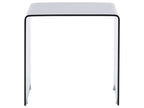 Set of 2 Side Tables KENDALL Tempered Glass Black
