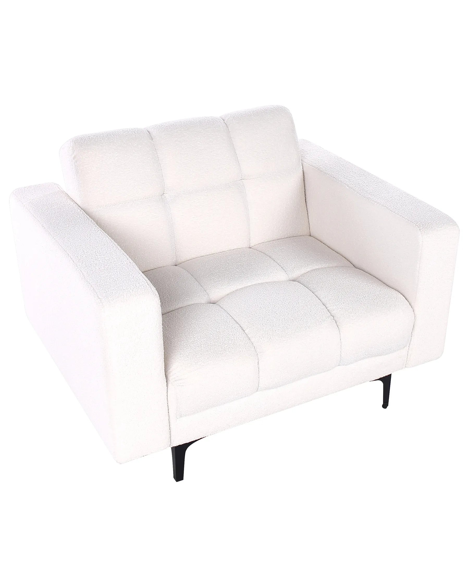Armchair ALNES Boucle White