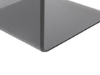 Side Table LOURDES Tempered Glass Black