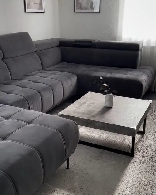 Coffee Table DELUZ Grey Concrete Effect