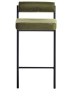 Set of 2 Bar Chairs AMAYA Green