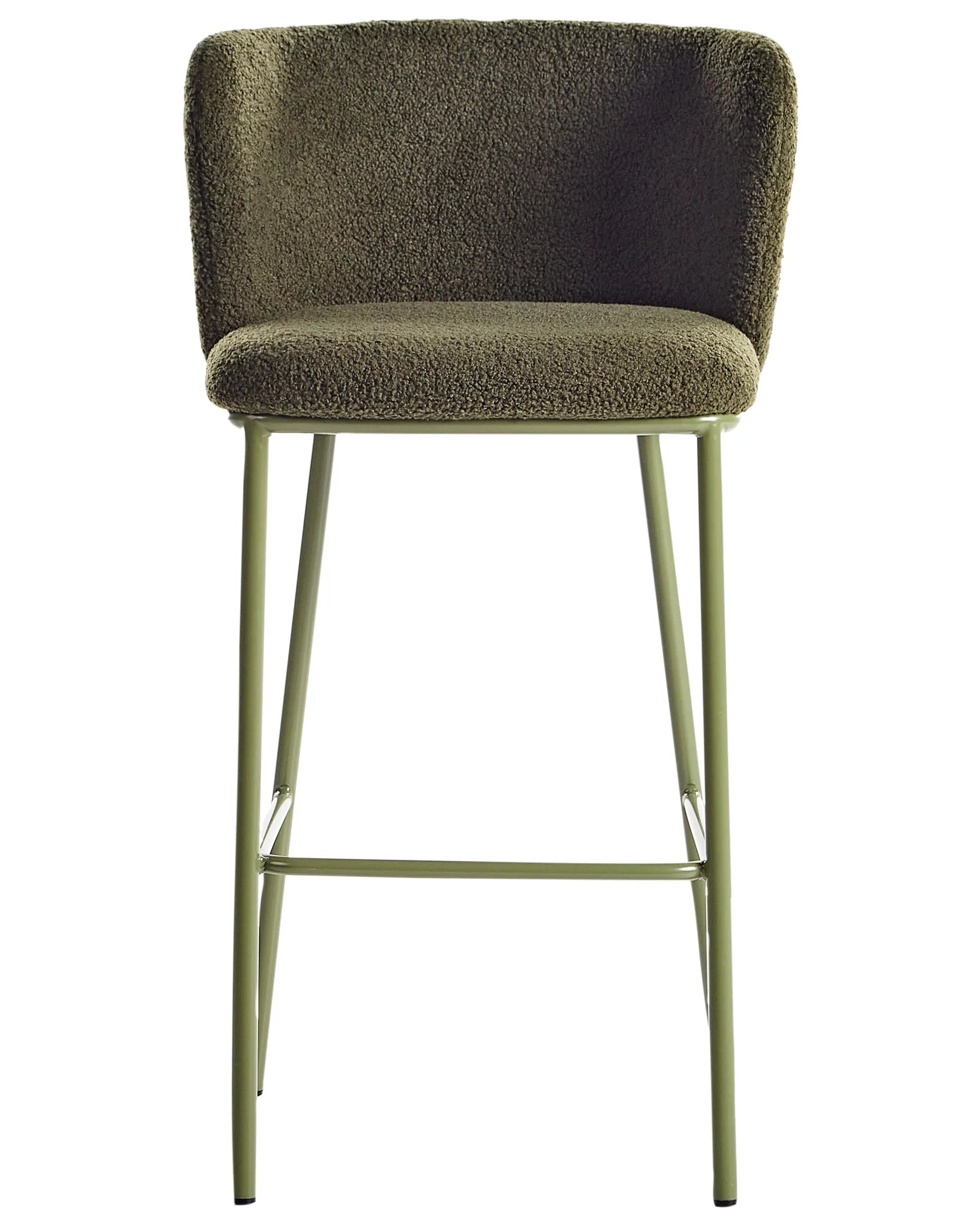 Set of 2 Bar Chairs MINA II Green