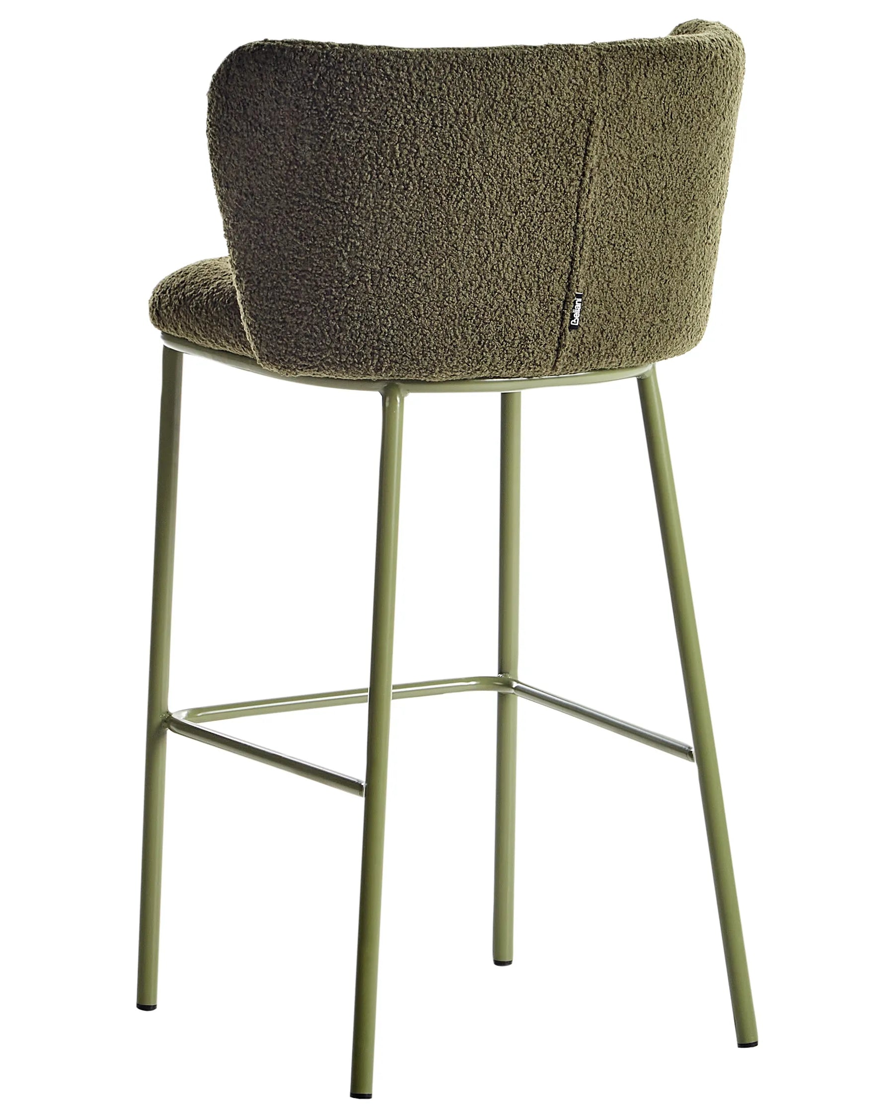 Set of 2 Bar Chairs MINA II Green