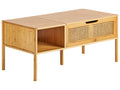Coffee Table SURREY Bamboo Natural with Storage