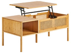 Coffee Table SURREY Bamboo Natural with Storage