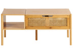 Coffee Table SURREY Bamboo Natural with Storage