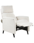 Recliner Chair SELVIK with Footrest Fabric Off-White