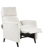 Recliner Chair SELVIK with Footrest Fabric Off-White