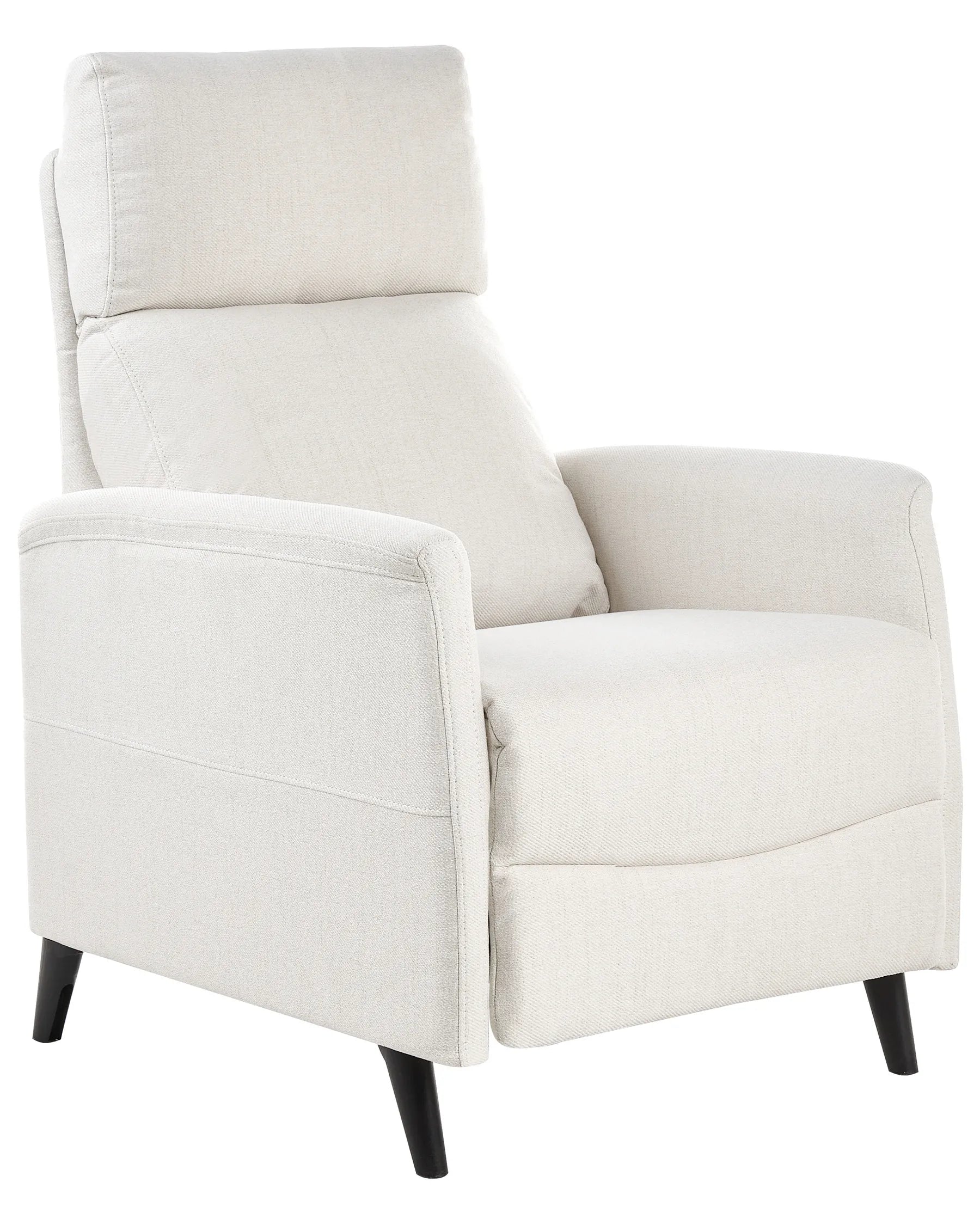 Recliner Chair SELVIK with Footrest Fabric Off-White