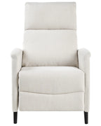 Recliner Chair SELVIK with Footrest Fabric Off-White