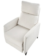 Recliner Chair SELVIK with Footrest Fabric Off-White