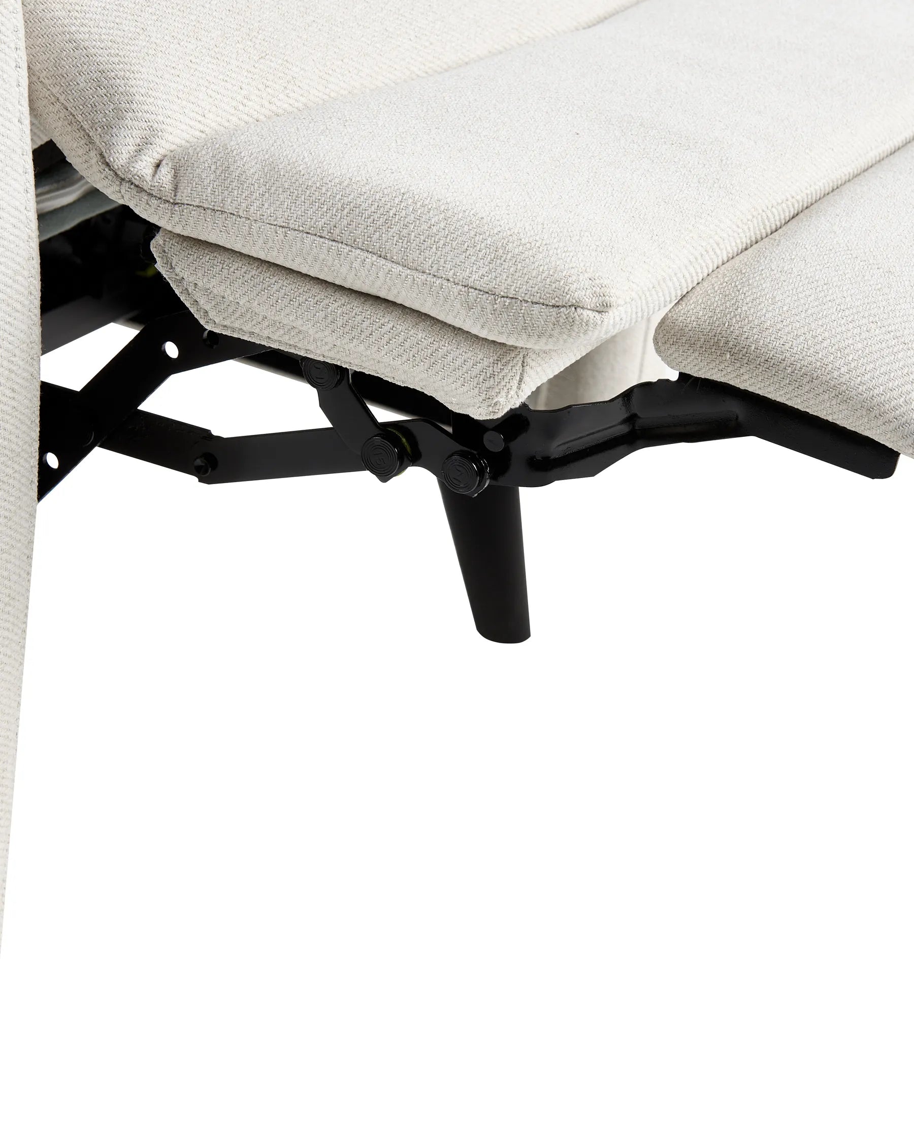Recliner Chair SELVIK with Footrest Fabric Off-White