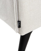 Recliner Chair SELVIK with Footrest Fabric Off-White