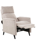 Recliner Chair SELVIK with Footrest Fabric Beige