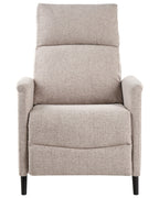 Recliner Chair SELVIK with Footrest Fabric Beige