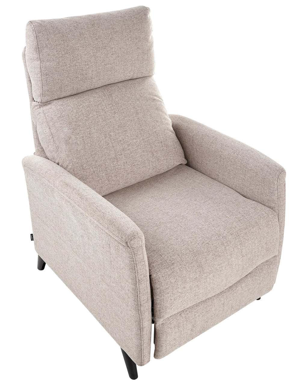 Recliner Chair SELVIK with Footrest Fabric Beige