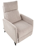 Recliner Chair SELVIK with Footrest Fabric Beige