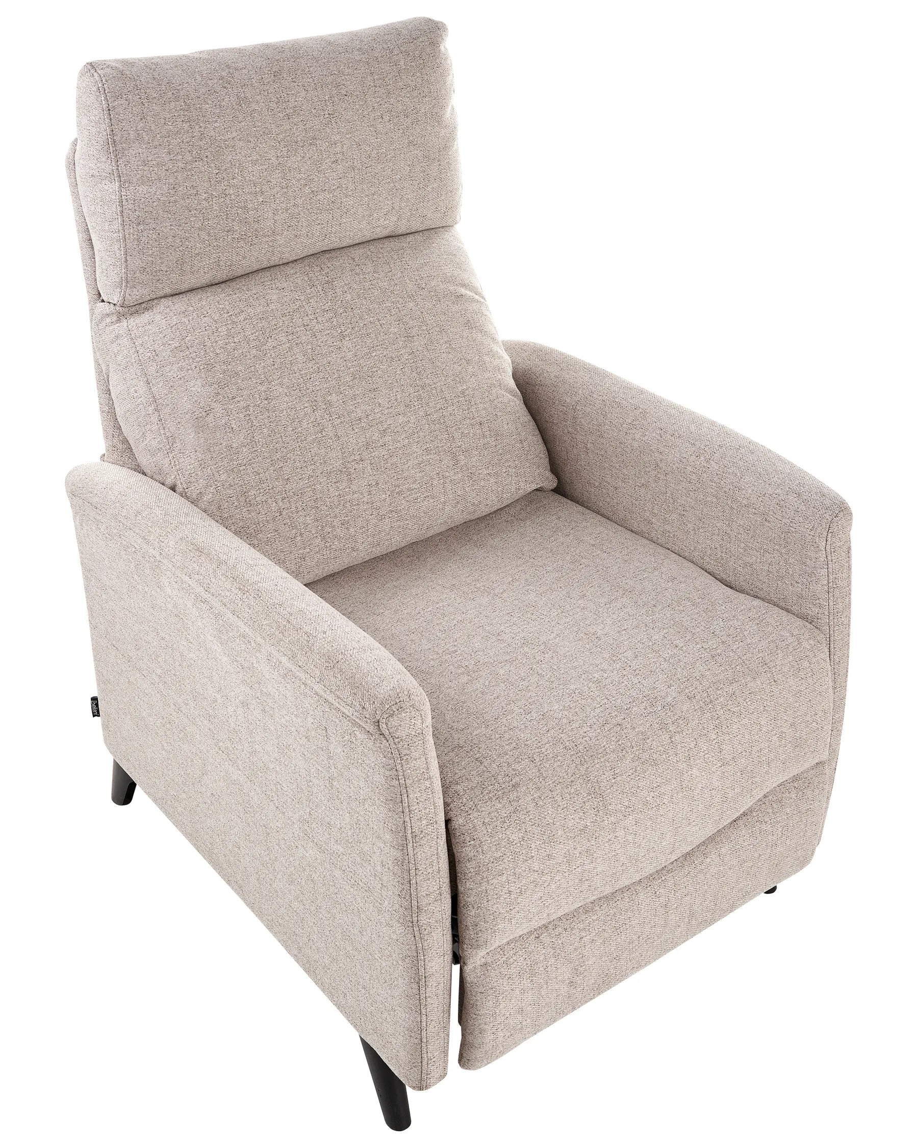 Recliner Chair SELVIK with Footrest Fabric Beige