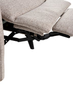 Recliner Chair SELVIK with Footrest Fabric Beige