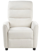 Recliner Chair SANDE with Footrest Fabric Off-White
