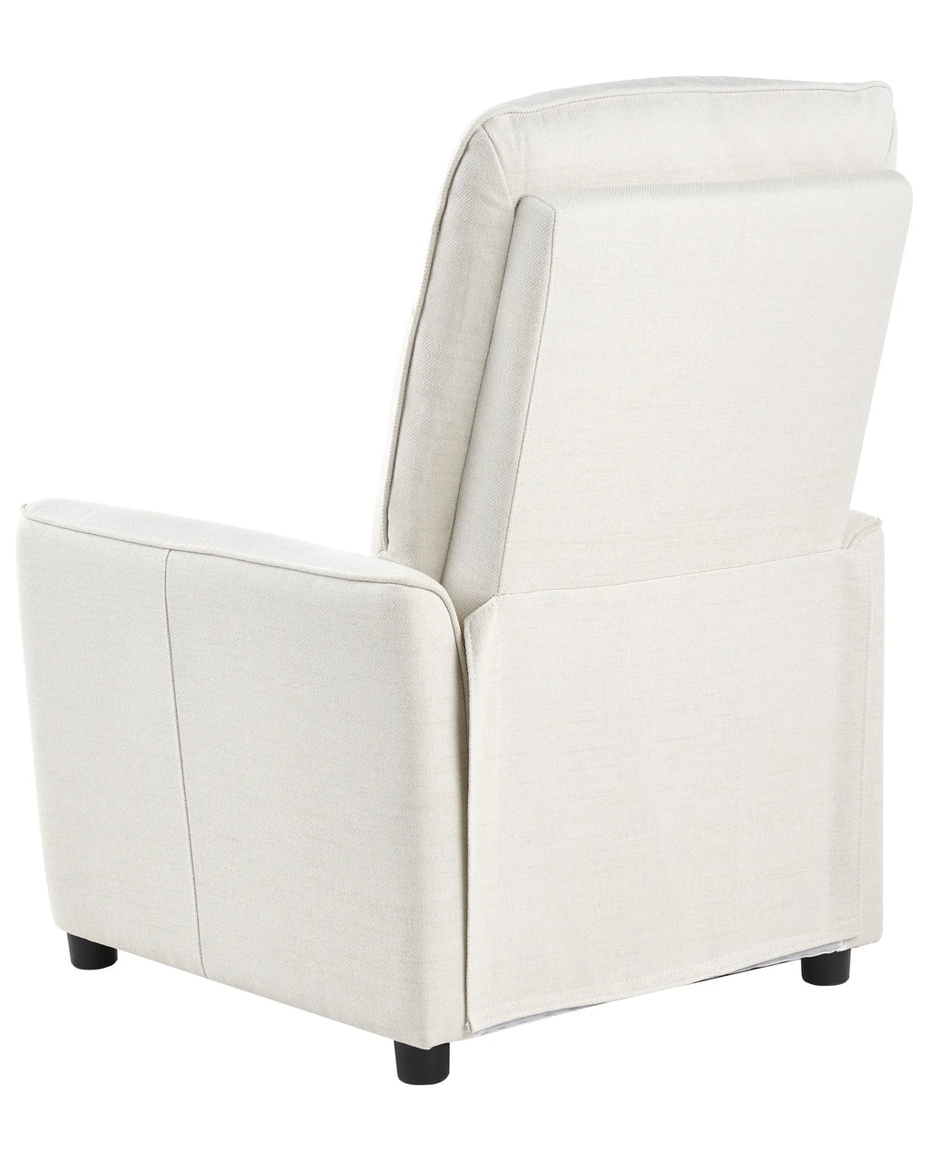 Recliner Chair SANDE with Footrest Fabric Off-White