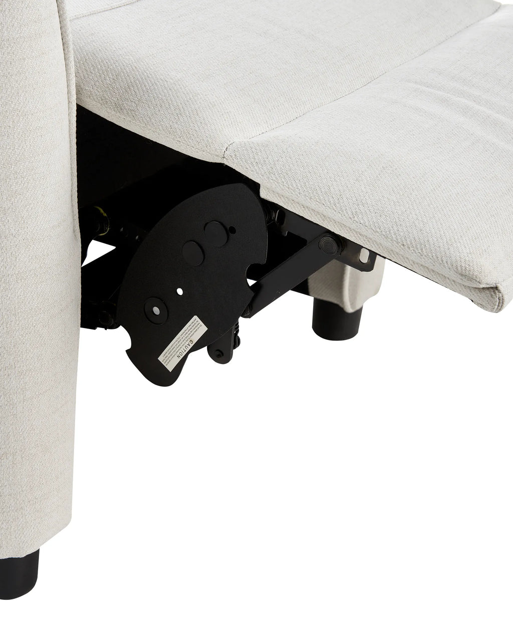 Recliner Chair SANDE with Footrest Fabric Off-White