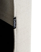 Recliner Chair SANDE with Footrest Fabric Off-White