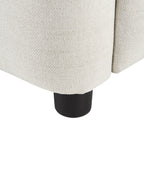 Recliner Chair SANDE with Footrest Fabric Off-White