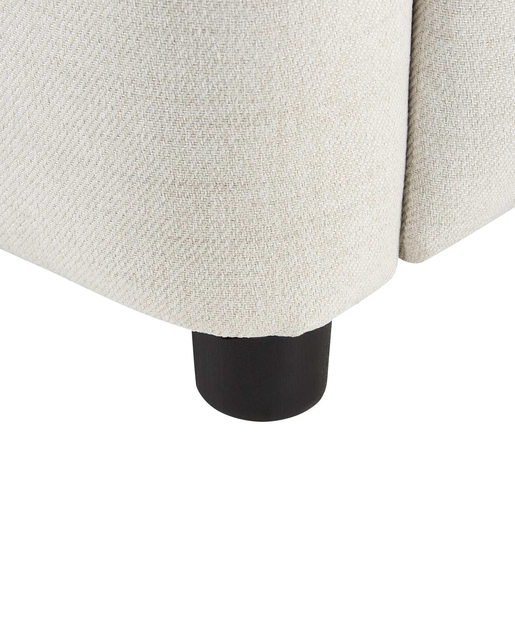 Recliner Chair SANDE with Footrest Fabric Off-White