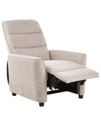 Recliner Chair SANDE with Footrest Fabric Beige