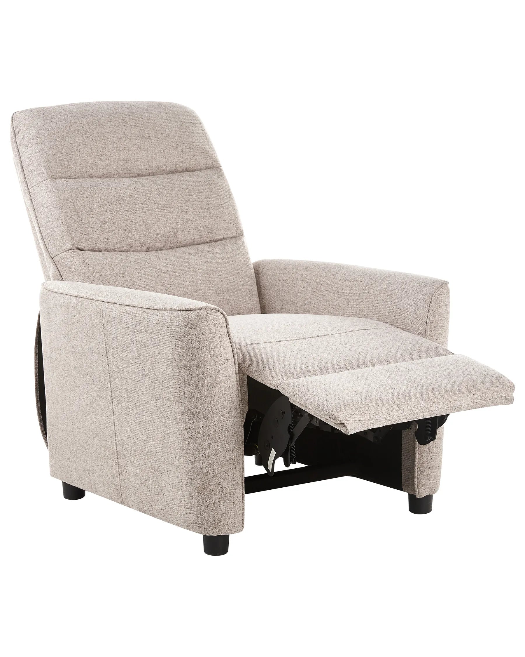 Recliner Chair SANDE with Footrest Fabric Beige
