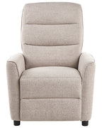 Recliner Chair SANDE with Footrest Fabric Beige