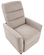 Recliner Chair SANDE with Footrest Fabric Beige