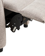 Recliner Chair SANDE with Footrest Fabric Beige