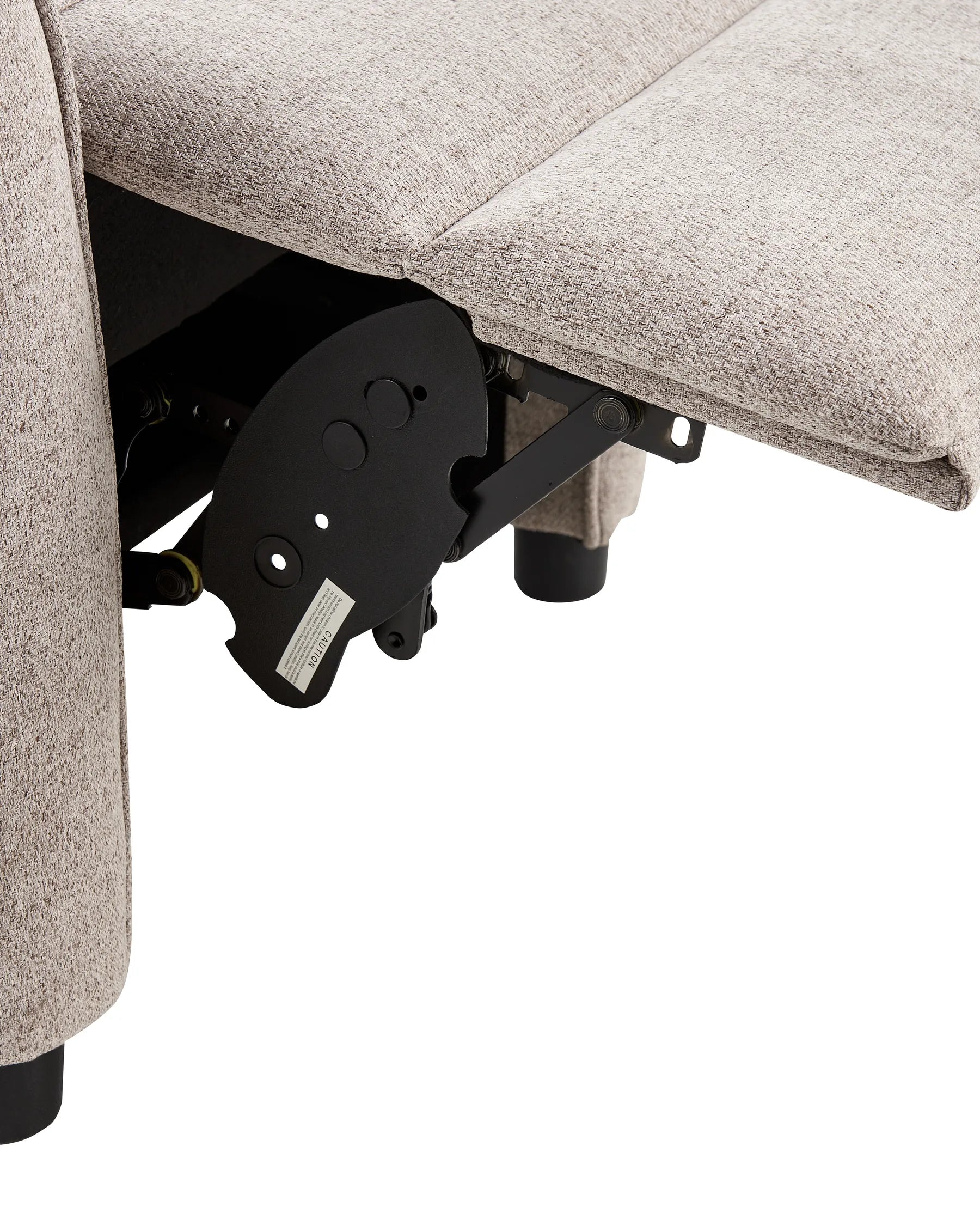 Recliner Chair SANDE with Footrest Fabric Beige