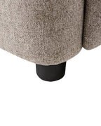 Recliner Chair SANDE with Footrest Fabric Beige