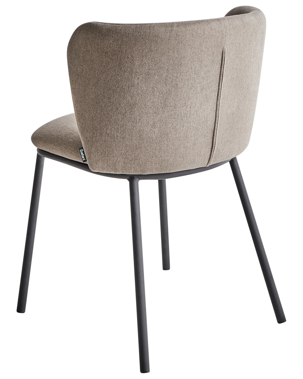 Set of 2 Dining Chairs MINA Fabric Taupe