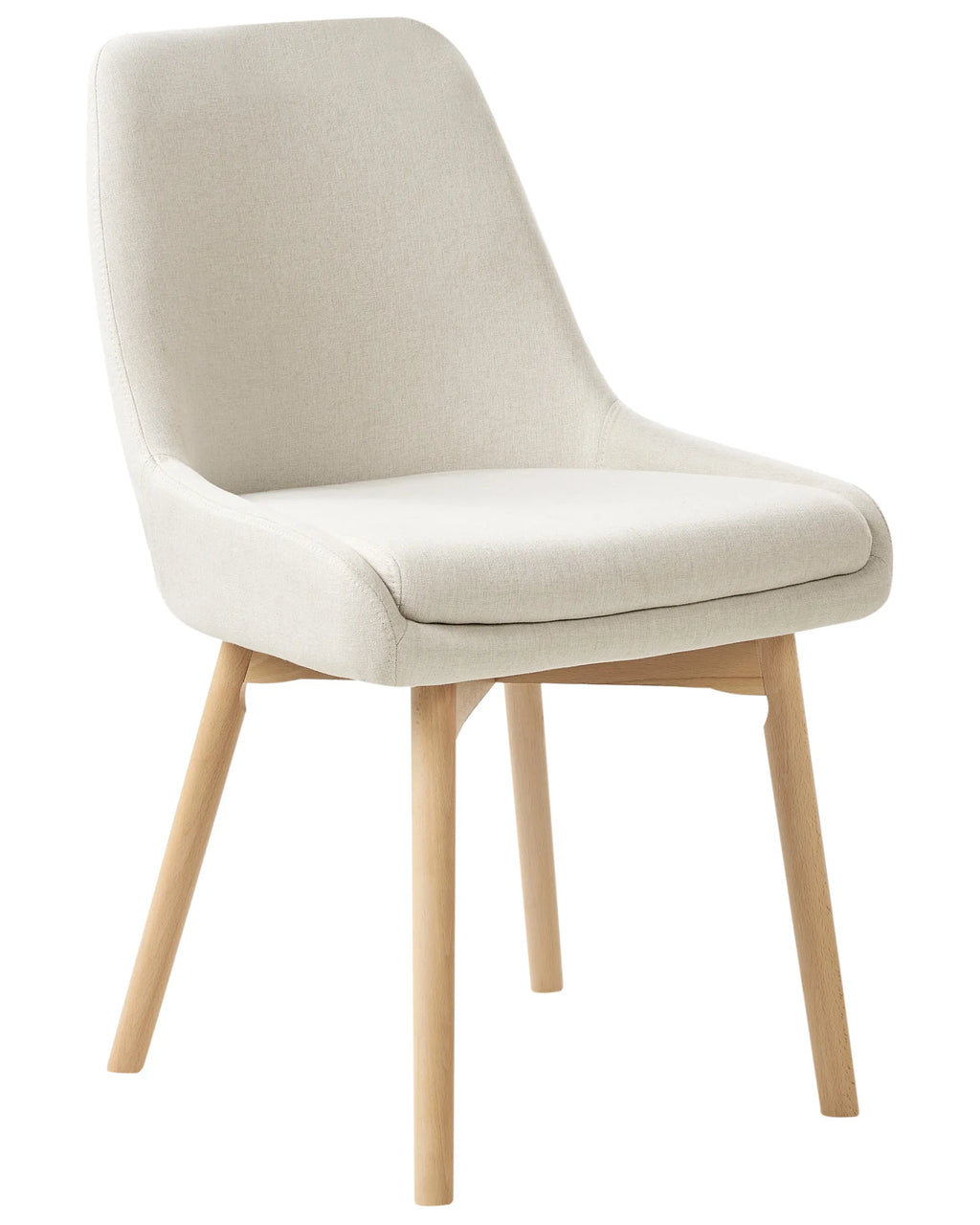 Set of 2 Dining Chairs MELFORT Fabric Off-White