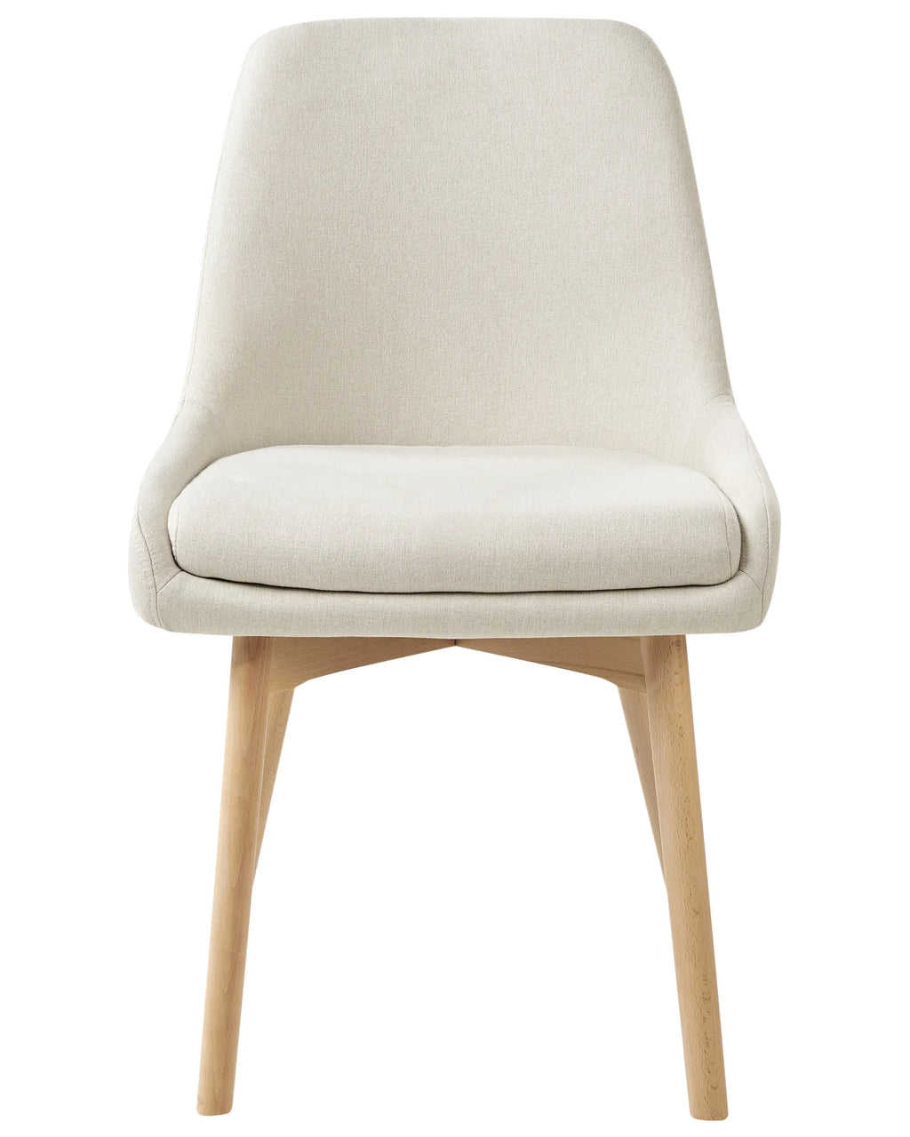 Set of 2 Dining Chairs MELFORT Fabric Off-White