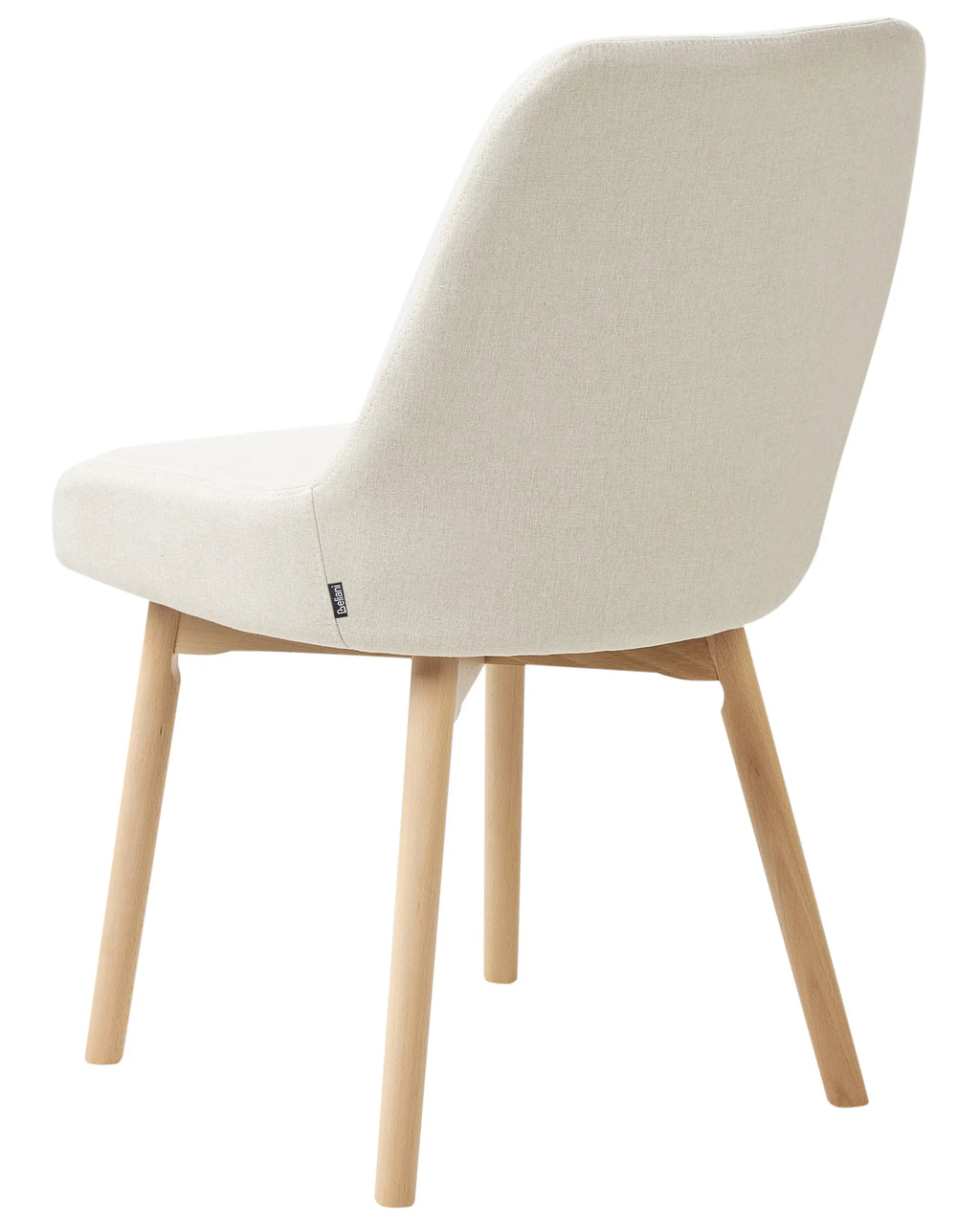 Set of 2 Dining Chairs MELFORT Fabric Off-White