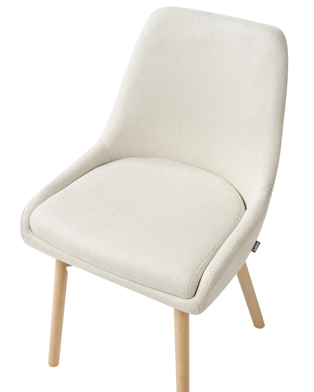 Set of 2 Dining Chairs MELFORT Fabric Off-White