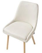 Set of 2 Dining Chairs MELFORT Fabric Off-White